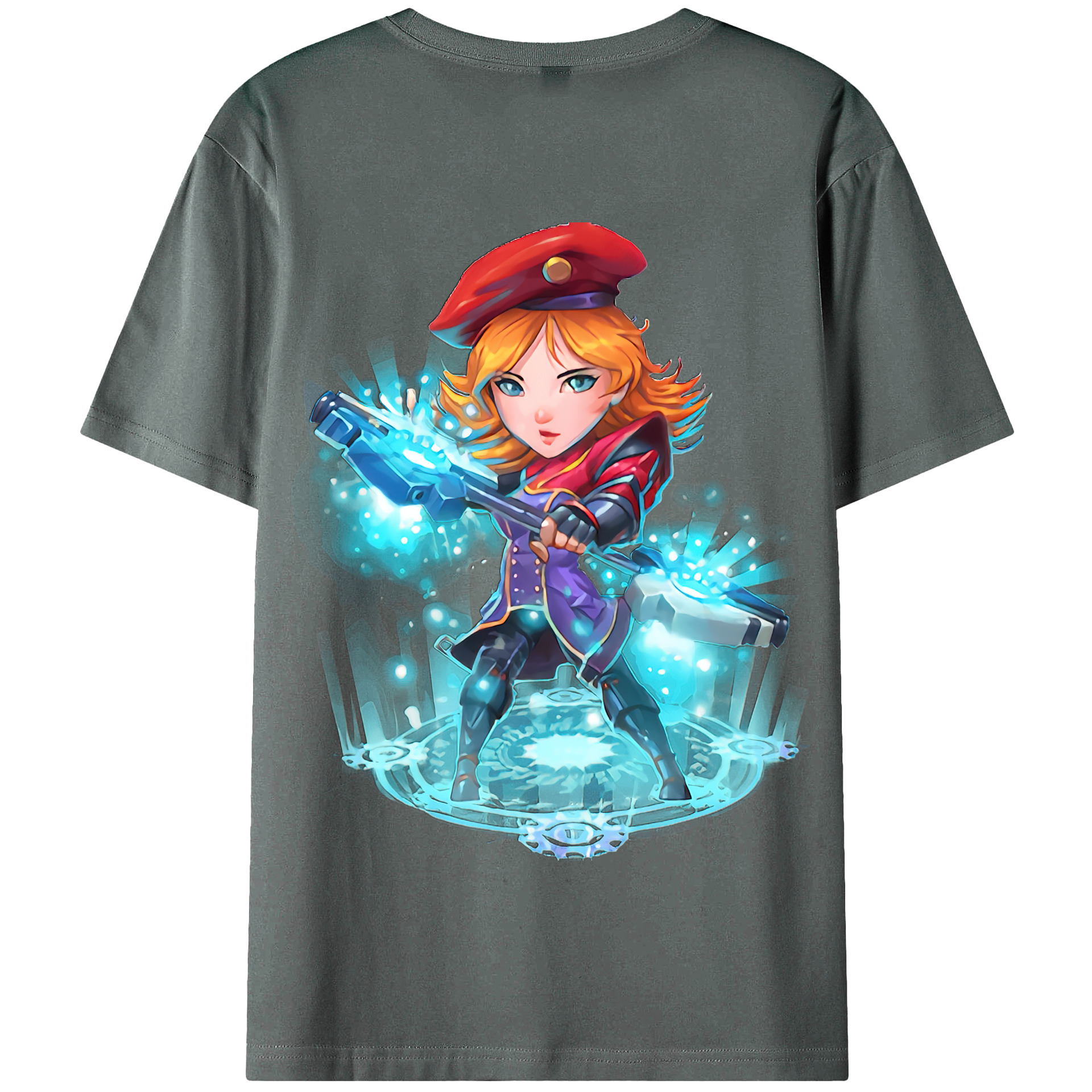 リーグ・オブ・レジェンド League of Legends LOL 綿100％半袖Tシャツ（背面プリント）